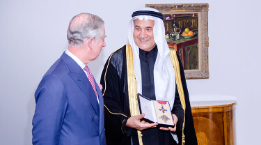 HRH The Prince of Wales presents Honorary Knighthood to Mohammed Abdul Latif Jameel