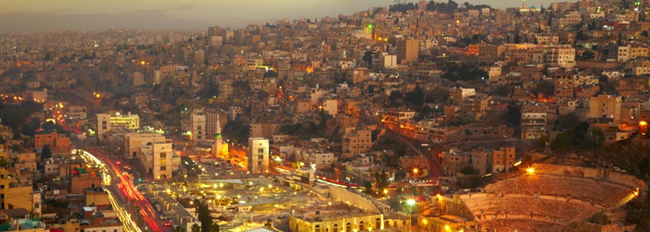 Bird's Eye View of Amman Capital of Jordan
